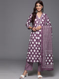 Varanga Women Floral Printed Straight Kurta With Tonal Printed Bottom And Dupatta
