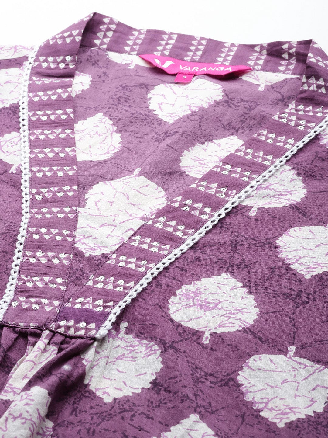 Varanga Women Floral Printed Straight Kurta With Tonal Printed Bottom And Dupatta