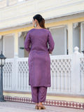 Varanga Women Round Neck Woven Design Kurta Paired With Bottom And Dupatta