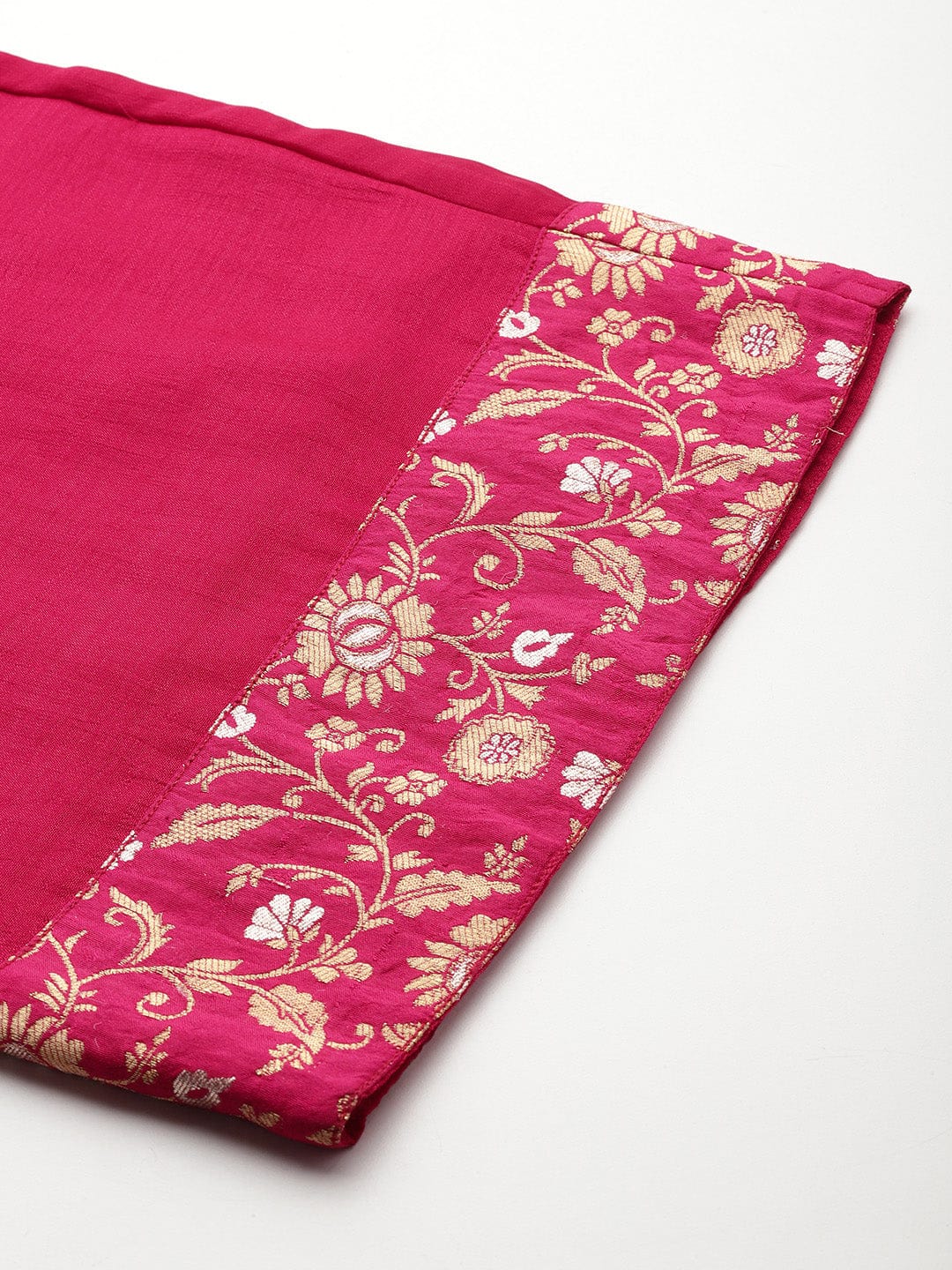 Varanga Women Brocade Angrakha Style Kurta Paired With Tonal Bottom  And Dupatta