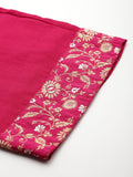 Varanga Women Brocade Angrakha Style Kurta Paired With Tonal Bottom  And Dupatta