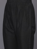 Varanga Women Black  Printed Shiffly Work  Kurta With Bottom And Dupatta