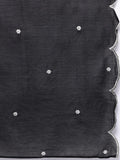 Varanga Women Black  Printed Shiffly Work  Kurta With Bottom And Dupatta
