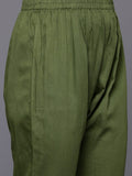 Varanga Women Green Floral Printed Shiffly Work  Kurta  Paired With Bottom And Dupatta