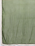 Varanga Women Green Floral Printed Shiffly Work  Kurta  Paired With Bottom And Dupatta