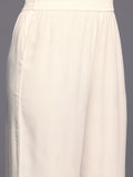 Varanga Women Off White Lurex Striped Zari Embroidered Sequins Embellished Kurta Set with Dupatta