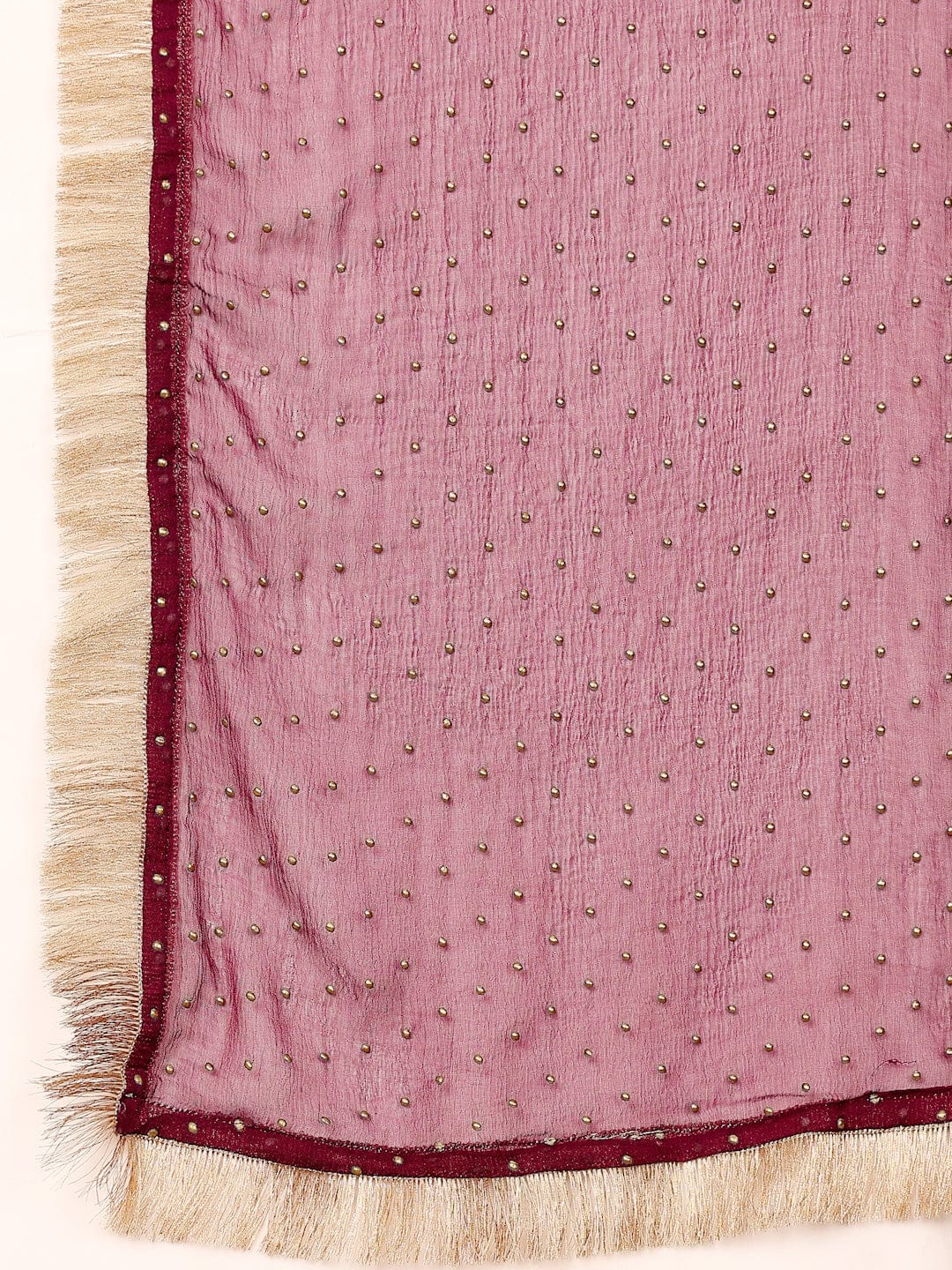 Varanga Women Lace Detailed Velvet Kurta With Sharara And Dupatta.