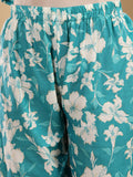 Varanga Women Floral Printed V Neck Kurta With Trouser & Dupatta