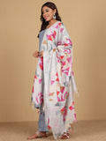 Varanga Women Kurta With Trouser And Printed Dupatta