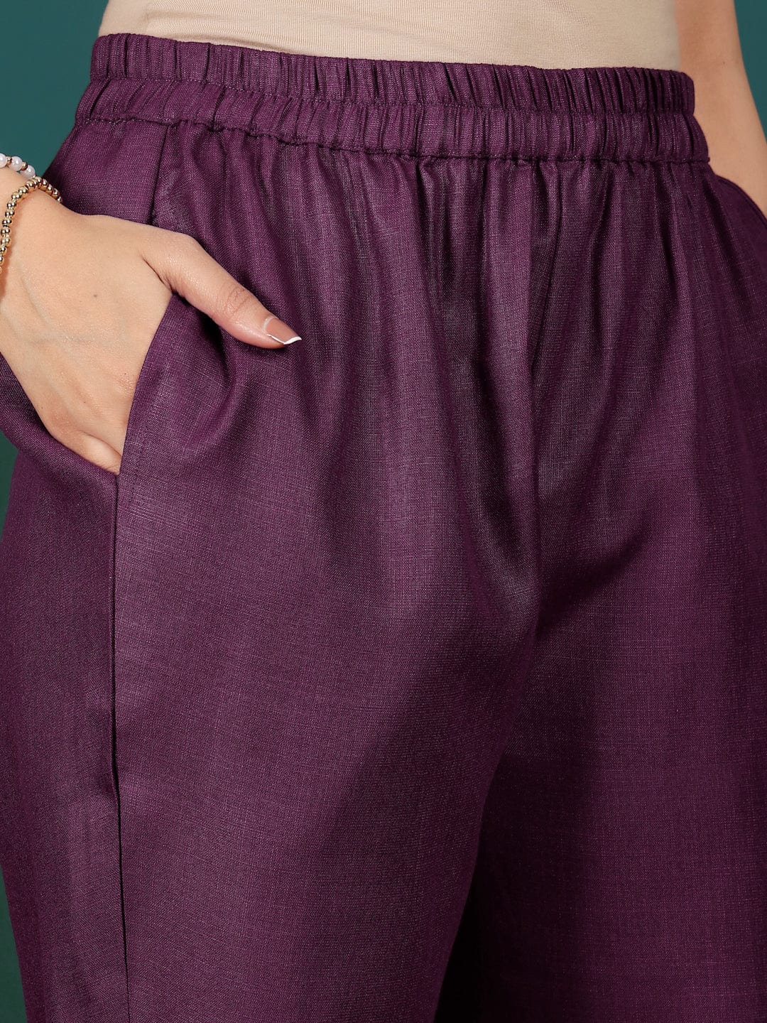 Varanga Women Zari Couching Detailed Kurta with Trouser & Dupatta