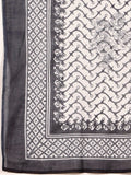 Bold Floral V Neck Printed Kurta With Trouser & Dupatta