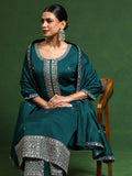 Varanga Women Zari & Sequin Embroidered Kurta With Trouser & Dupatta