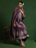 Varanga Women Zari Embroidered Anarkali Kurta With Trouser & Dupatta