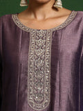 Varanga Women Zari Embroidered Anarkali Kurta With Trouser & Dupatta