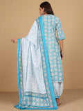 Varanga Women Ethnic Floral Printed Kurta with Salwar & Dupatta