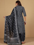 Varanga Women Ethnic Jaipuri Printed Angrakha with Salwar & Dupatta