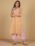 Varanga Women Ethnic Jaipuri Printed Angrakha with Salwar & Dupatta