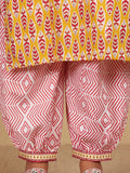 Varanga Women Ethnic Jaipuri Printed Angrakha with Salwar & Dupatta