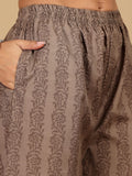 Varanga Women Ethnic Floral Printed Kurta withTrouser & Dupatta