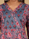 Varanga Women Ethnic Floral Printed Kurta withTrouser & Dupatta