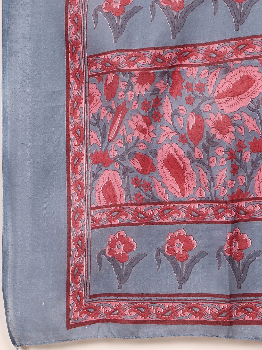 Varanga Women Ethnic Floral Printed Kurta withTrouser & Dupatta