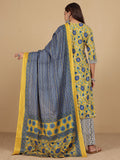 Varanga Women Ethnic Floral Printed V Neck Kurta withTrouser & Dupatta