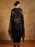 Varanga Women Floral Motif Thread Embroidered Yoke Kurta with Trouser & Dupatta