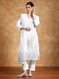 Floral Heavy Embroidered Kurta With Trouser & Dupatta