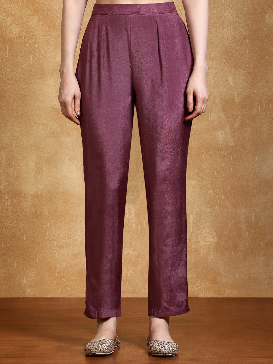 Zari Embroidered Yoke Kurta With Trouser And Dupatta