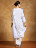 Varanga Women-Thread Embroidered All Over Work Kurta With Trousere & Dupatta