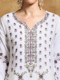 Varanga Women-Thread Embroidered All Over Work Kurta With Trousere & Dupatta