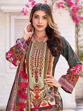 Varanga Women Ethnic Floral Mirror Embroidered Pakistani Kurta With Trouser & Dupatta