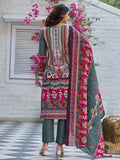 Varanga Women Ethnic Floral Mirror Embroidered Pakistani Kurta With Trouser & Dupatta