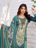 Varanga Women Ethnic Floral Mirror Embroidered Pakistani Kurta With Trouser & Dupatta