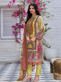 Varanga Women Ethnic Floral Mirror Embroidered Pakistani Kurta With Trouser & Dupatta