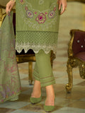 Varanga Women-Floral Motif Thread Embroidered Schiffli & Orangza Lace Detailed Kurta With Trouser & Dupatta