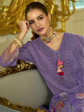 Varanga Women-Floral Motif Thread Embroidered Schiffli & Orangza Lace Detailed Kurta With Trouser & Dupatta