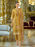 Varanga Women-Floral Motif Thread Embroidered Schiffli & Orangza Lace Detailed Kurta With Trouser & Dupatta