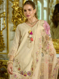 Varanga Women-Floral Motif Thread Embroidered Schiffli & Orangza Lace Detailed Kurta With Trouser & Dupatta