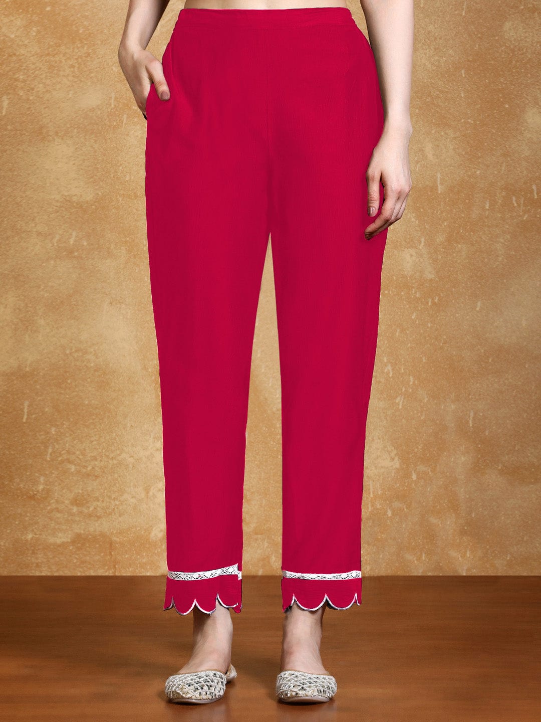 Varanga Women Kurta Set With 3D Work On The Sleeves Paired With Solid Trousers And Dupatta.