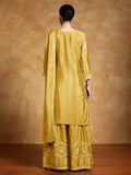 Varanga Women-Bead Work Kurta With Sharara And Dupatta