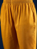 Varanga Ethnic Printed Straight Kurta With Lace Round Neck, Paired With Solid Trousers And A Printed Dupatta.