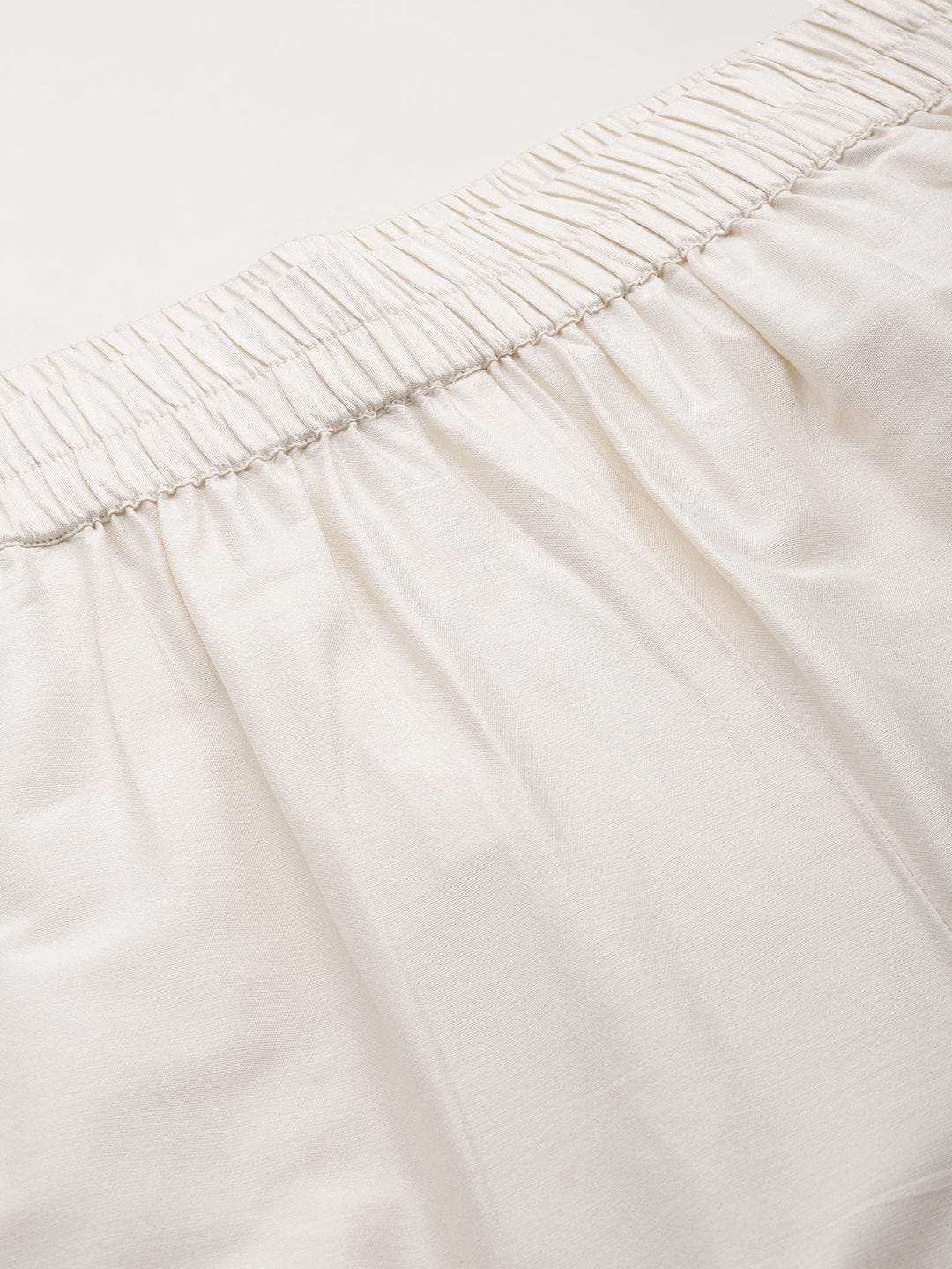 Varanga Women Off White Thread And Zari  Embroidered Bottom