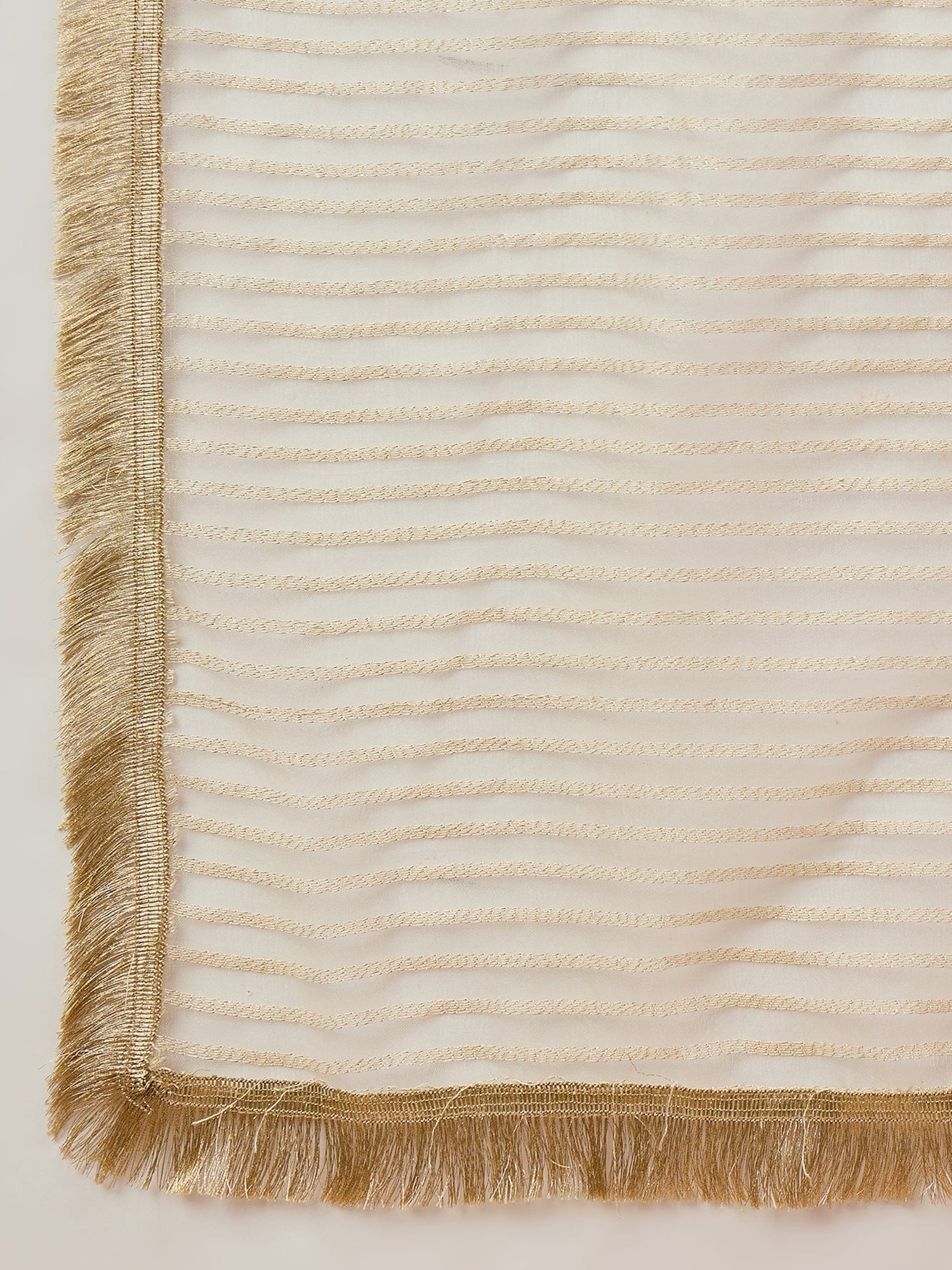 Varanga Women Zari Embroidered And Sequence Embellished With Organza Detailed Kurta With Bottom And Dupatta