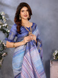 Ethnic Motifs Zari Woven Design Banarasi Saree