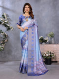 Ethnic Motifs Zari Woven Design Banarasi Saree