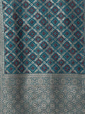 Varanga Mustard Kurta With Mutli Color Woven Yoke And Banarasi Dupatta