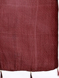 Varanga Women Maroon Ethnic Motifs Kurta with Trousers & Dupatta
