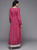 Varanga Women Fushia Emboridered Anarkali Kurta