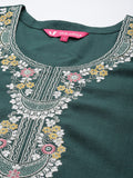Varanga Floral Zari Embroidered Kurta With Trousers & Dupatta